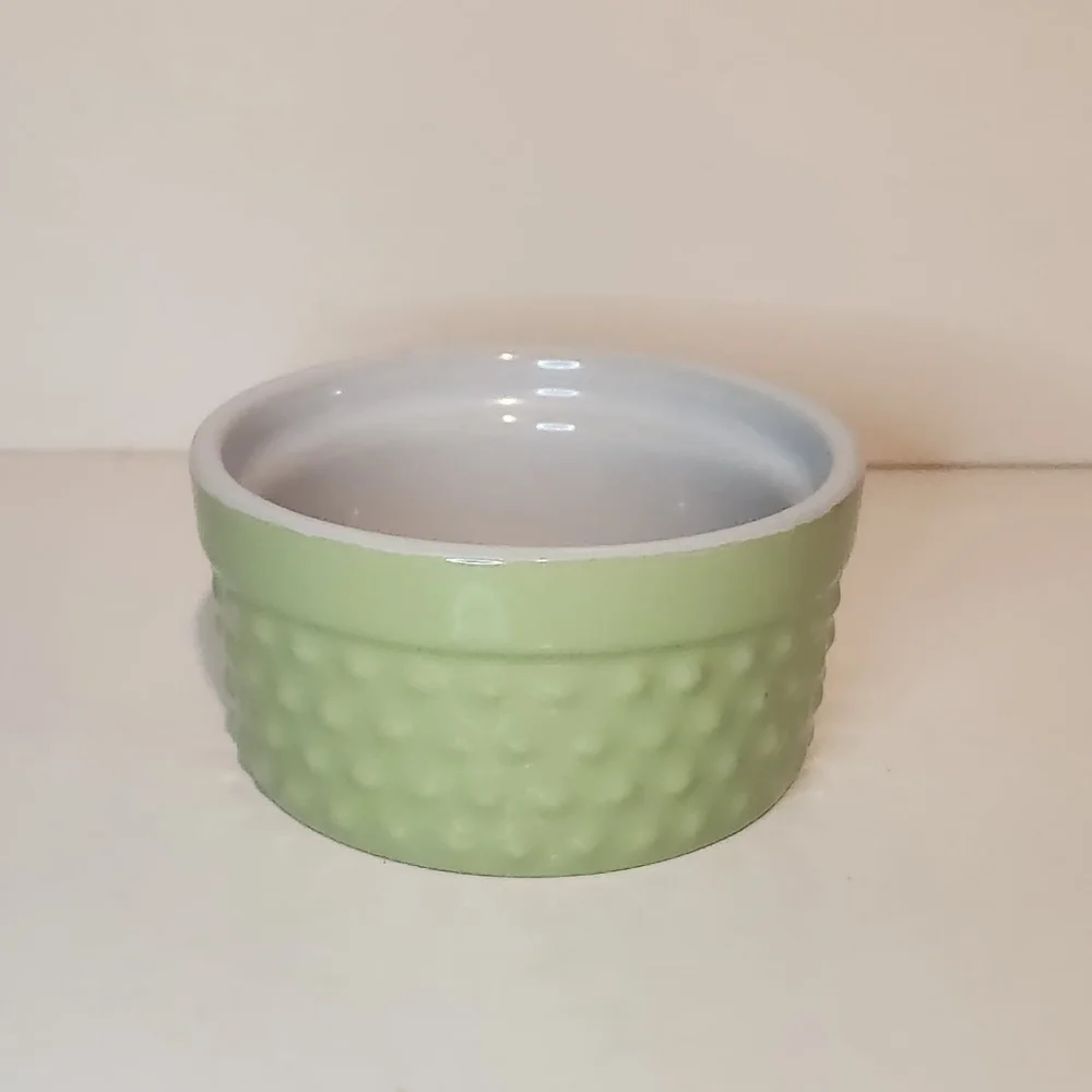 Green Pier 1 Imports Ramekin Dish Baking Soufflé Bowl
